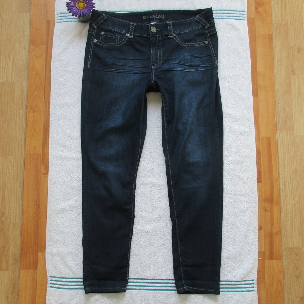 MAURICES Jeans Size 18 Dark Blue Jegging - Picture 3 of 11